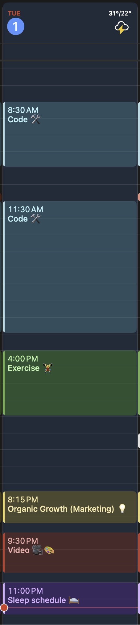 Schedule Aug - Dec